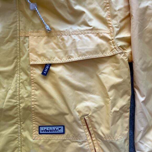 Sperry Top-Sider Vintage Yellow Sailing Jacket Parka M Gorpcore Nautical Retro - Picture 11 of 12
